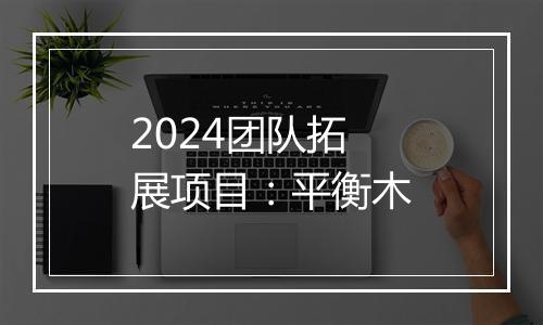 2024团队拓展项目：平衡木
