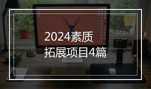 2024素质拓展项目4篇