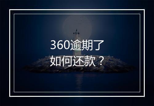 360逾期了如何还款？