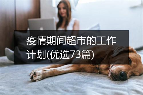 疫情期间超市的工作计划(优选73篇)