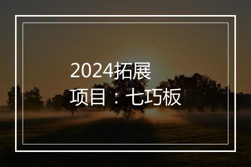 2024拓展项目：七巧板