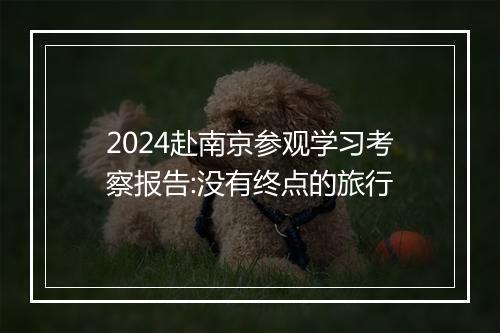 2024赴南京参观学习考察报告:没有终点的旅行