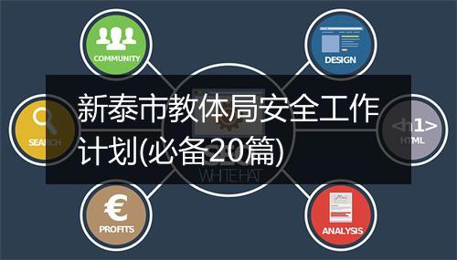 新泰市教体局安全工作计划(必备20篇)