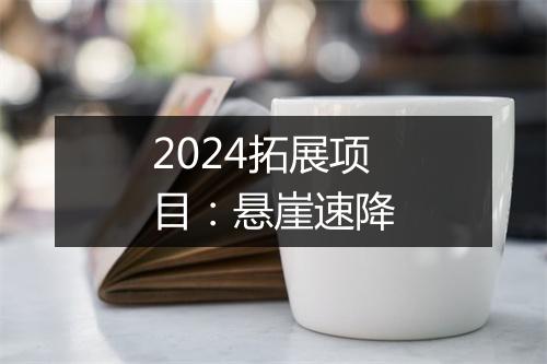 2024拓展项目：悬崖速降