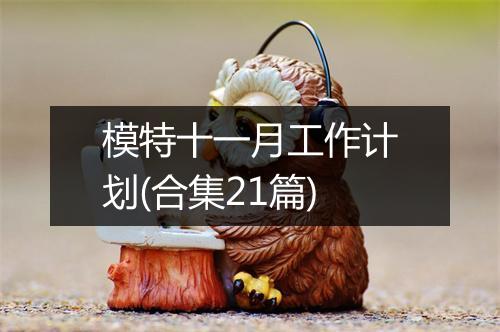 模特十一月工作计划(合集21篇)