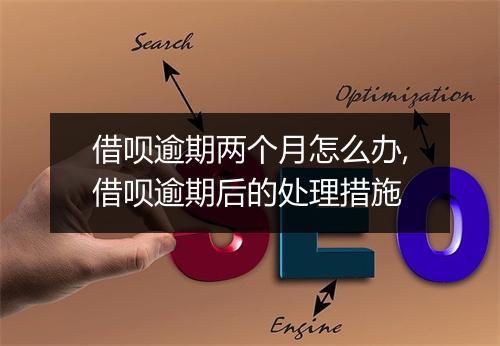 借呗逾期两个月怎么办,借呗逾期后的处理措施