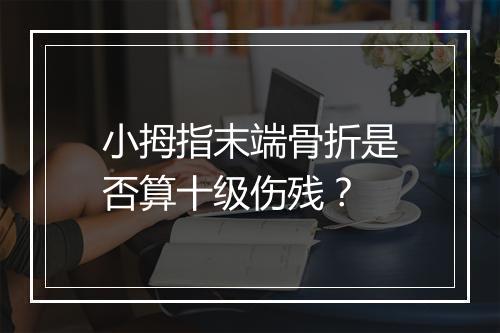 小拇指末端骨折是否算十级伤残？
