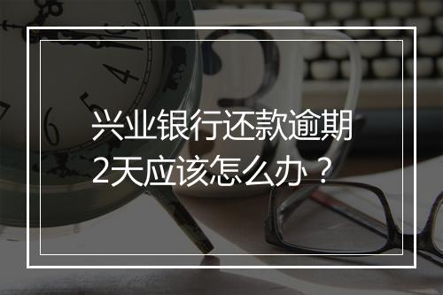 兴业银行还款逾期2天应该怎么办？