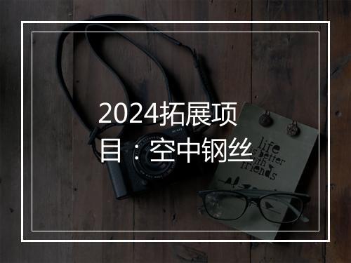 2024拓展项目：空中钢丝