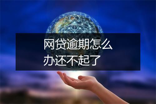 网贷逾期怎么办还不起了