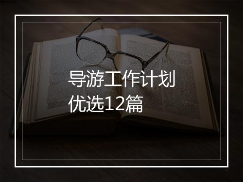 导游工作计划优选12篇