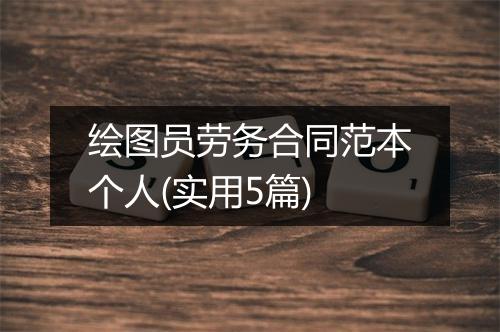 绘图员劳务合同范本个人(实用5篇)