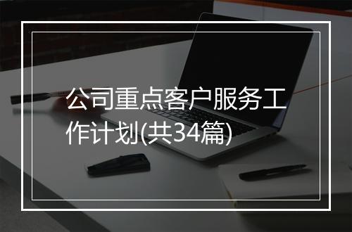 公司重点客户服务工作计划(共34篇)