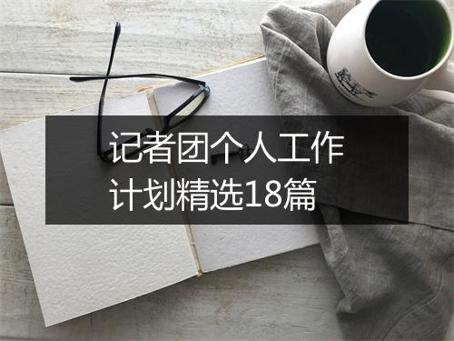 记者团个人工作计划精选18篇