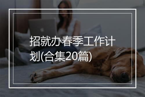 招就办春季工作计划(合集20篇)