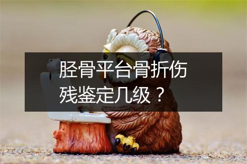 胫骨平台骨折伤残鉴定几级？