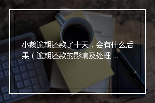 小鹅逾期还款了十天，会有什么后果（逾期还款的影响及处理 ）