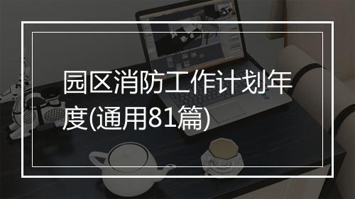 园区消防工作计划年度(通用81篇)