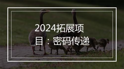 2024拓展项目：密码传递