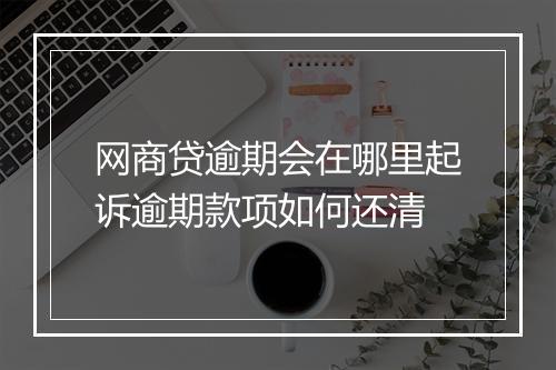 网商贷逾期会在哪里起诉逾期款项如何还清
