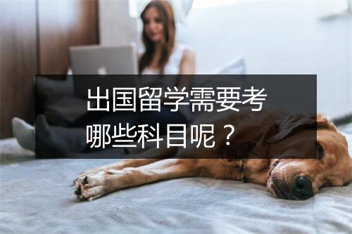 出国留学需要考哪些科目呢？