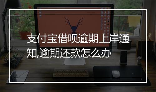 支付宝借呗逾期上岸通知,逾期还款怎么办