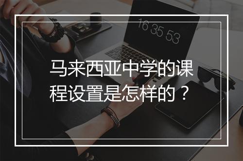 马来西亚中学的课程设置是怎样的？