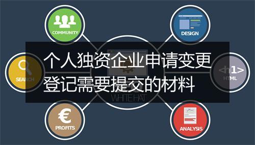 个人独资企业申请变更登记需要提交的材料