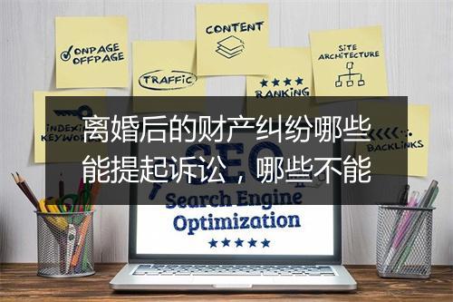 离婚后的财产纠纷哪些能提起诉讼，哪些不能