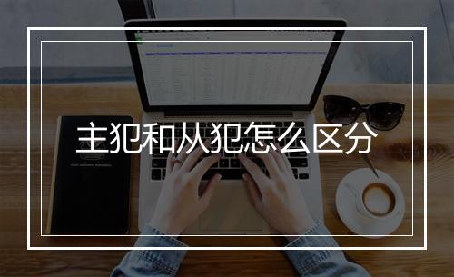 主犯和从犯怎么区分