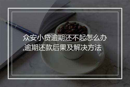 众安小贷逾期还不起怎么办,逾期还款后果及解决方法