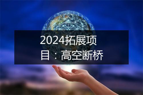 2024拓展项目：高空断桥