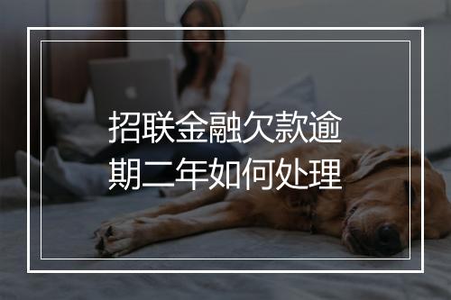 招联金融欠款逾期二年如何处理