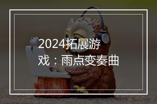 2024拓展游戏：雨点变奏曲