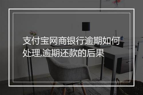 支付宝网商银行逾期如何处理,逾期还款的后果