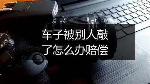 车子被别人敲了怎么办赔偿