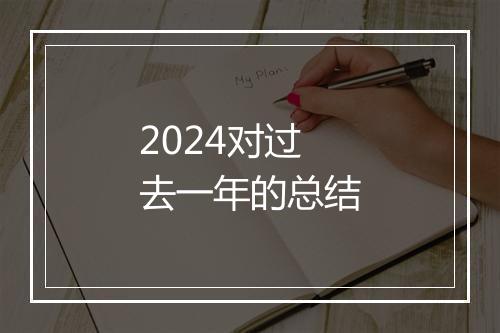 2024对过去一年的总结