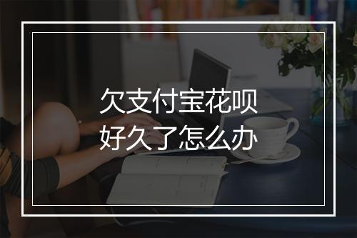 欠支付宝花呗好久了怎么办