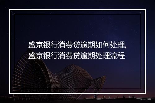 盛京银行消费贷逾期如何处理,盛京银行消费贷逾期处理流程