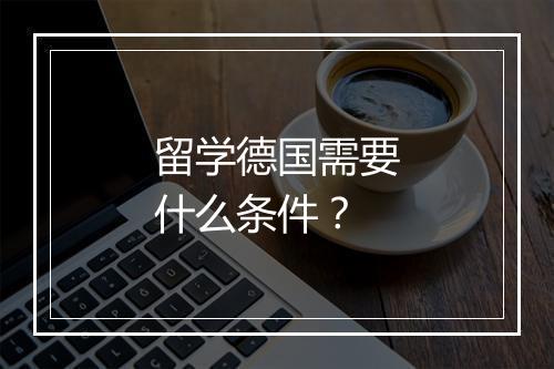 留学德国需要什么条件？