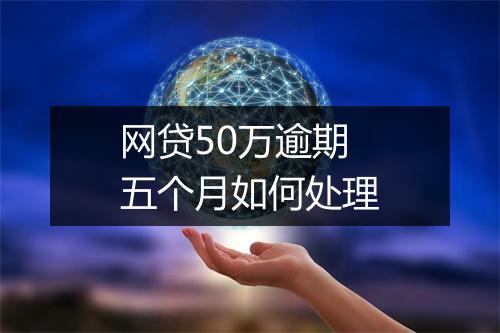 网贷50万逾期五个月如何处理