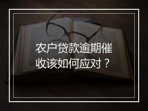 农户贷款逾期催收该如何应对？