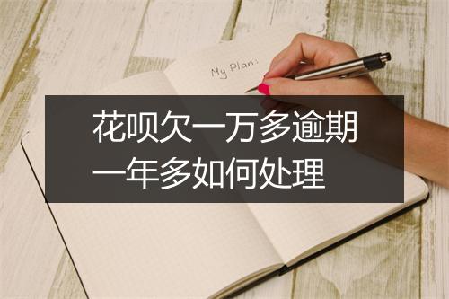 花呗欠一万多逾期一年多如何处理