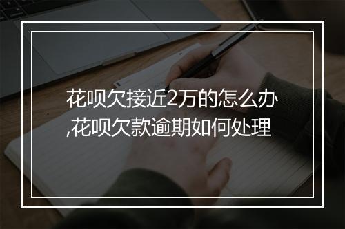 花呗欠接近2万的怎么办,花呗欠款逾期如何处理