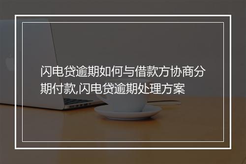 闪电贷逾期如何与借款方协商分期付款,闪电贷逾期处理方案