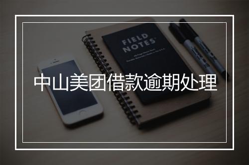 中山美团借款逾期处理
