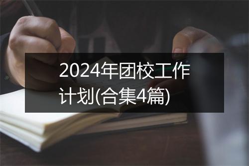 2024年团校工作计划(合集4篇)