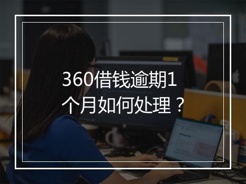 360借钱逾期1个月如何处理？