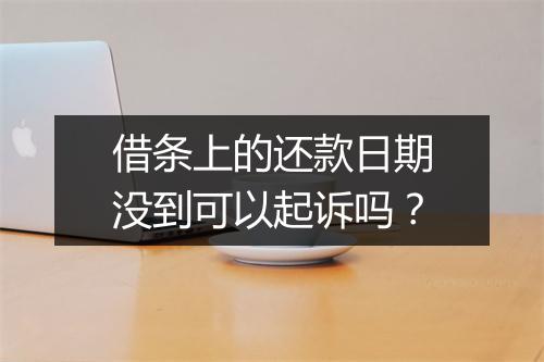 借条上的还款日期没到可以起诉吗？