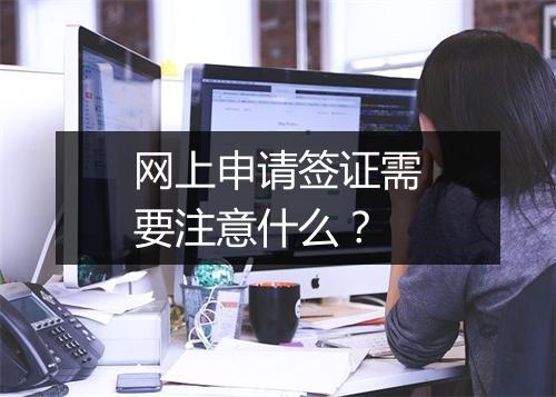 网上申请签证需要注意什么？